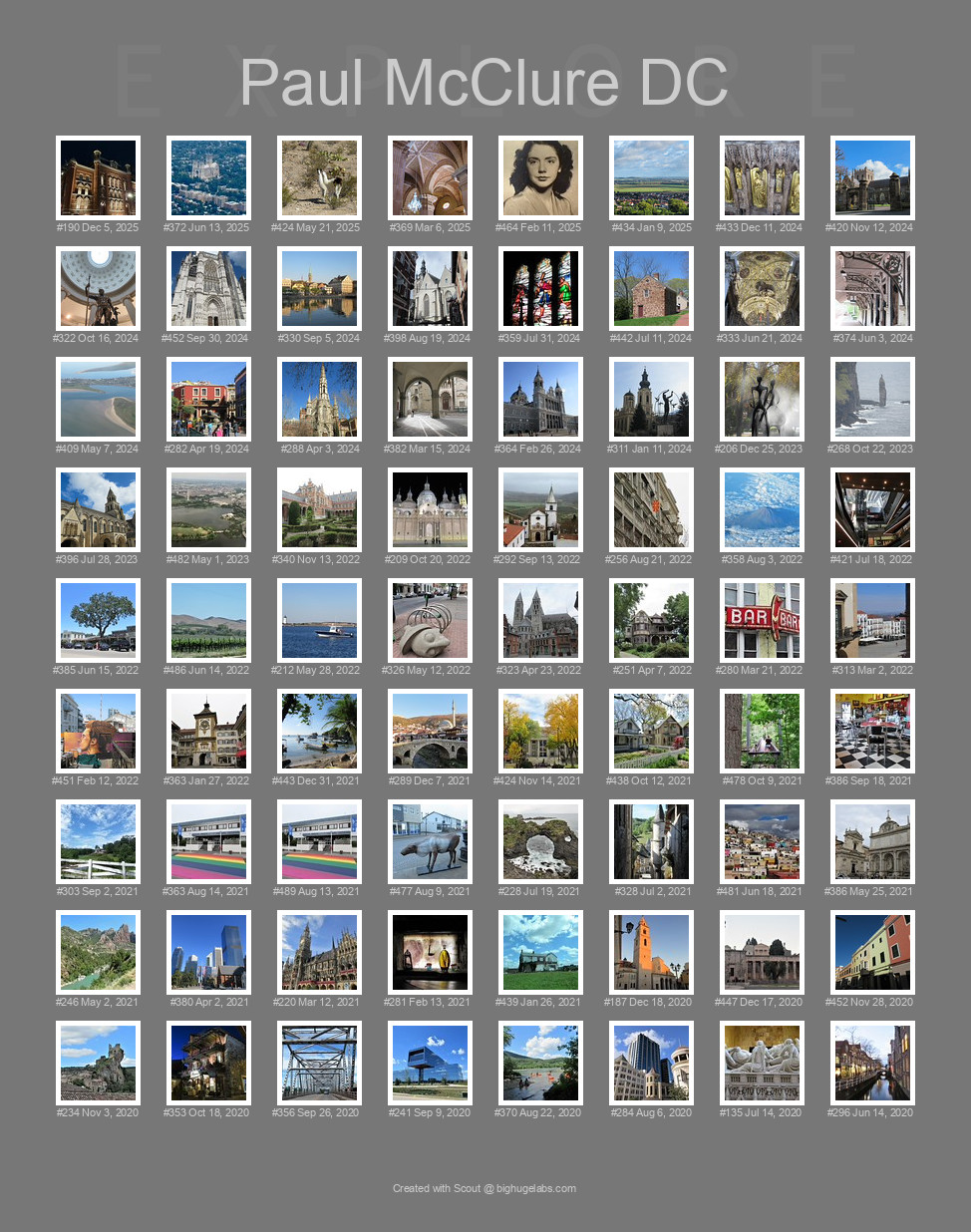 Find your photos in Flickr's Explore pages. Make a unique poster to show the world your achievement.