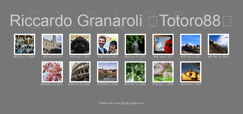 Find your photos in Flickr's Explore pages. Make a unique poster to show the world your achievement.