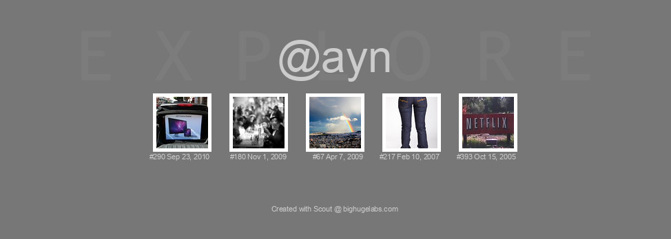 Find your photos in Flickr's Explore pages. Make a unique poster to show the world your achievement.