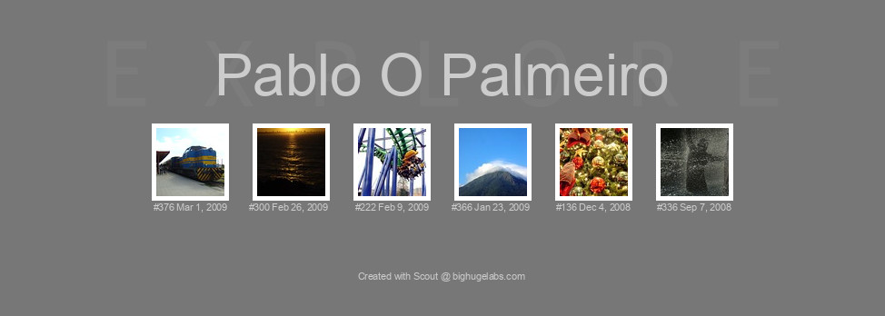 Find your photos in Flickr's Explore pages. Make a unique poster to show the world your achievement.