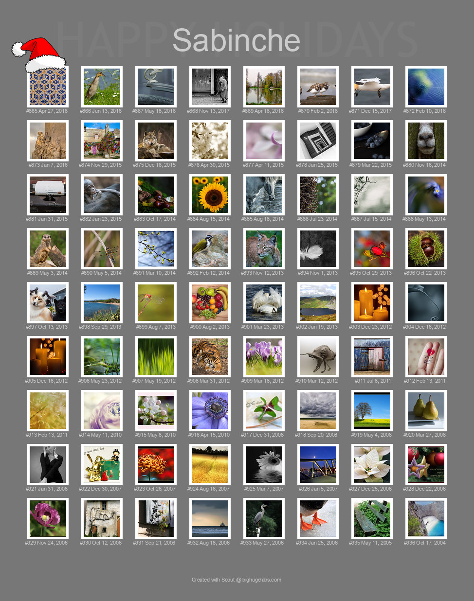 Find your photos in Flickr's Explore pages. Make a unique poster to show the world your achievement.