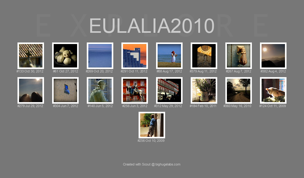 Find your photos in Flickr's Explore pages. Make a unique poster to show the world your achievement.