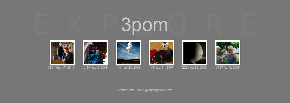 Find your photos in Flickr's Explore pages. Make a unique poster to show the world your achievement.