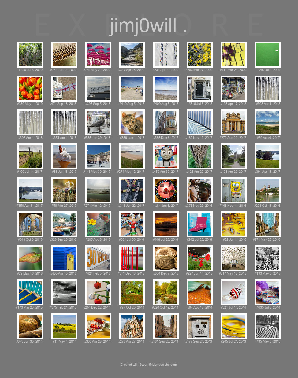 Find your photos in Flickr's Explore pages. Make a unique poster to show the world your achievement.