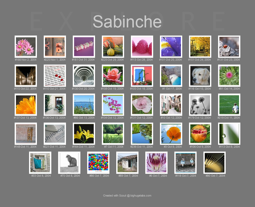 Find your photos in Flickr's Explore pages. Make a unique poster to show the world your achievement.