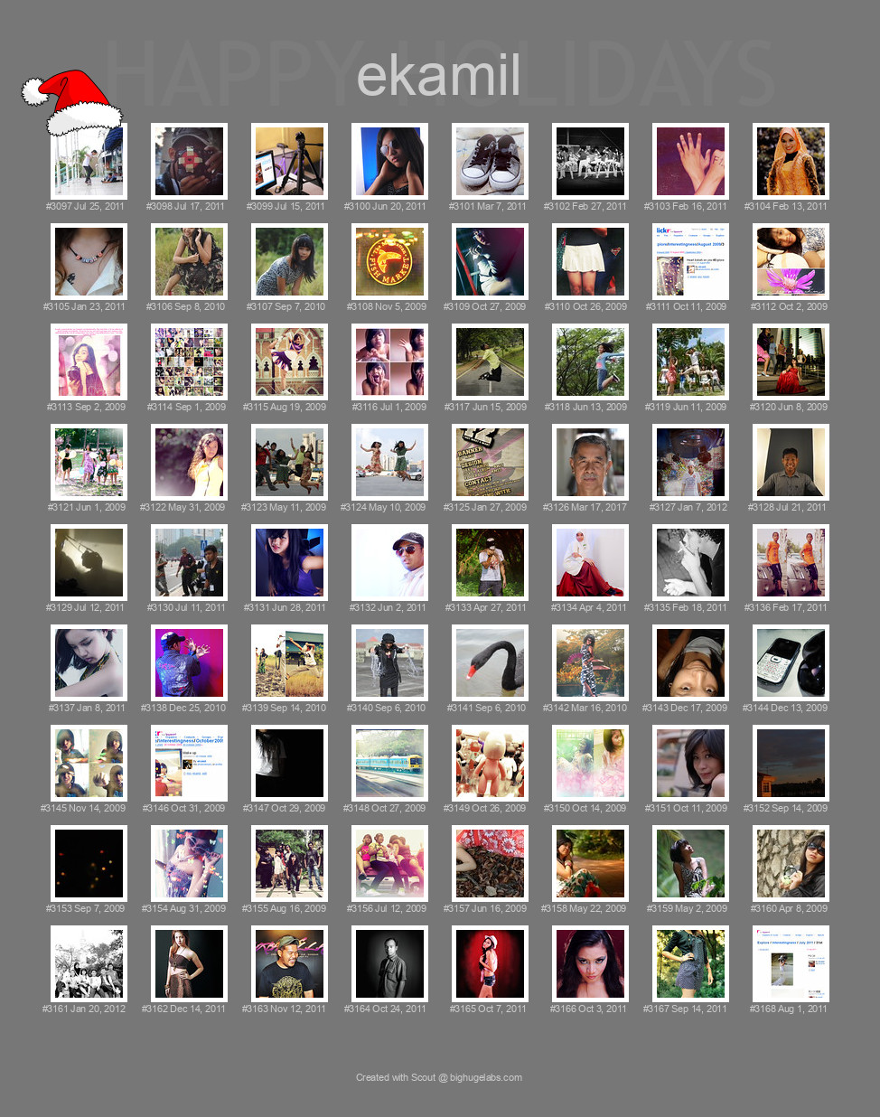 Find your photos in Flickr's Explore pages. Make a unique poster to show the world your achievement.