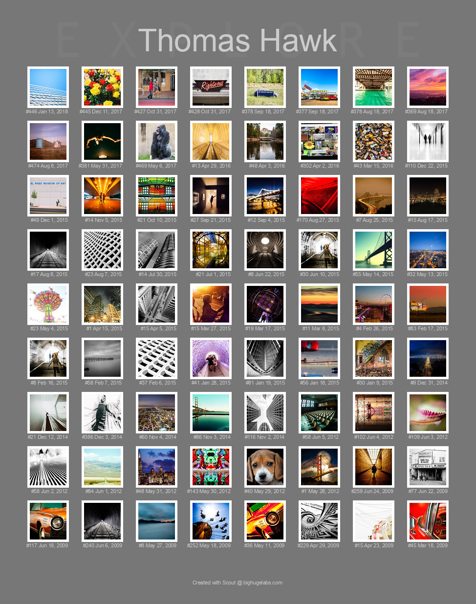 Find your photos in Flickr's Explore pages. Make a unique poster to show the world your achievement.