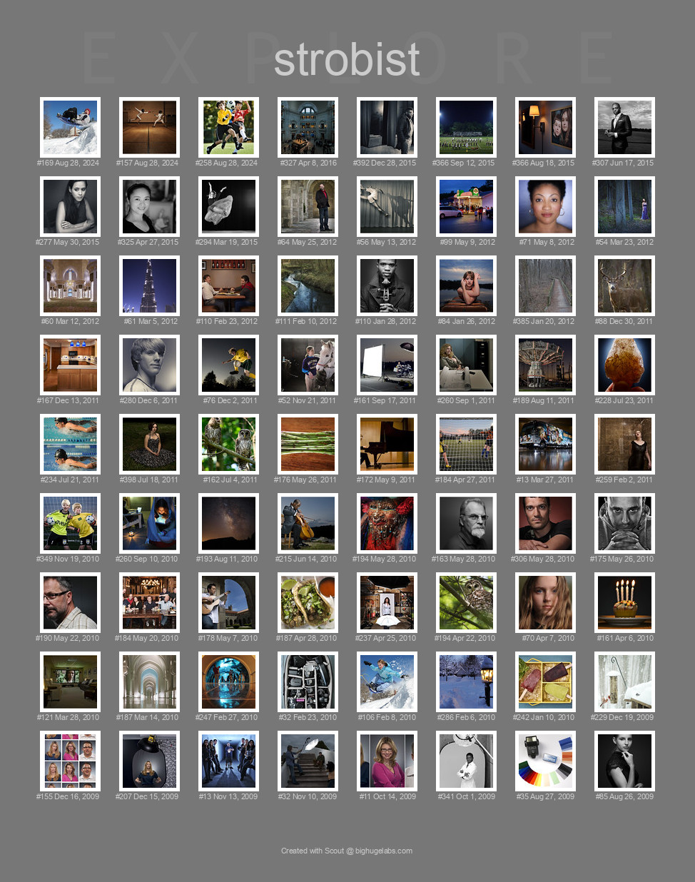 Find your photos in Flickr's Explore pages. Make a unique poster to show the world your achievement.