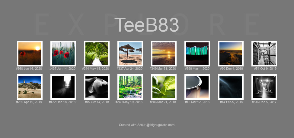 Find your photos in Flickr's Explore pages. Make a unique poster to show the world your achievement.