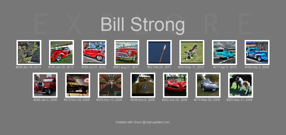Find your photos in Flickr's Explore pages. Make a unique poster to show the world your achievement.
