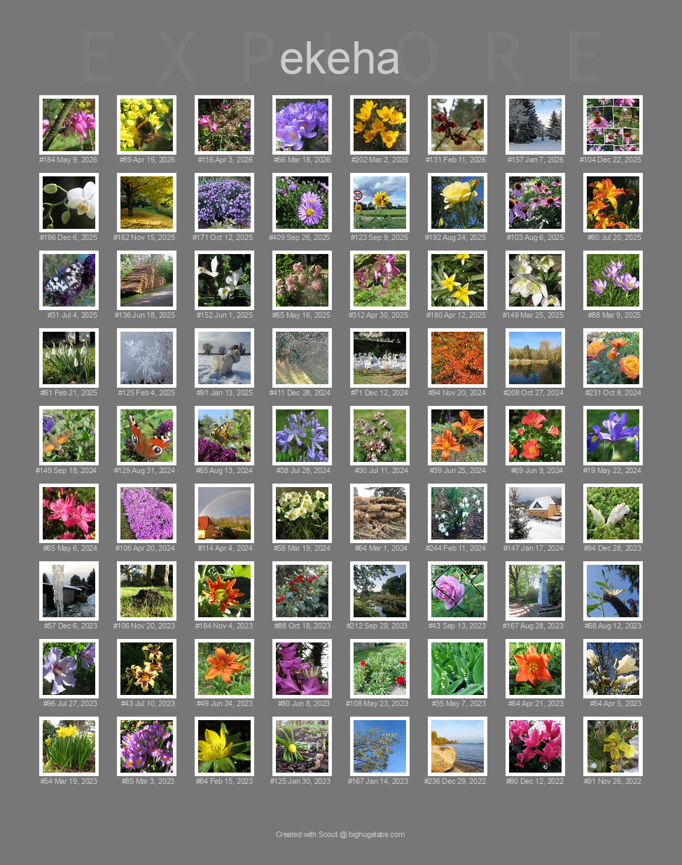 Find your photos in Flickr's Explore pages. Make a unique poster to show the world your achievement.