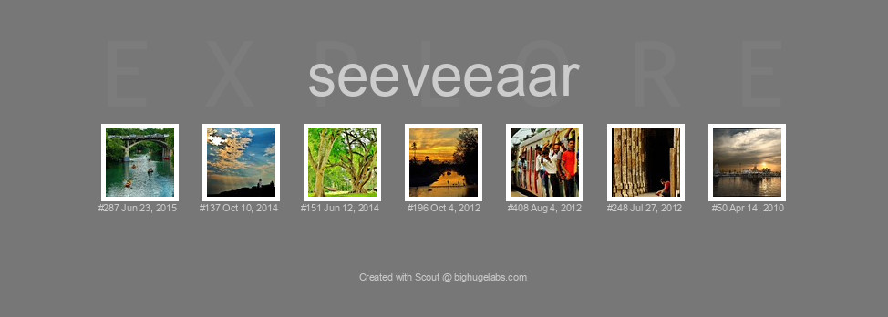 Find your photos in Flickr's Explore pages. Make a unique poster to show the world your achievement.