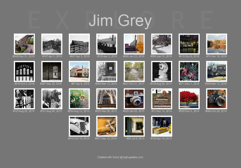 Find your photos in Flickr's Explore pages. Make a unique poster to show the world your achievement.