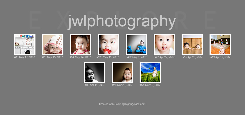 Find your photos in Flickr's Explore pages. Make a unique poster to show the world your achievement.