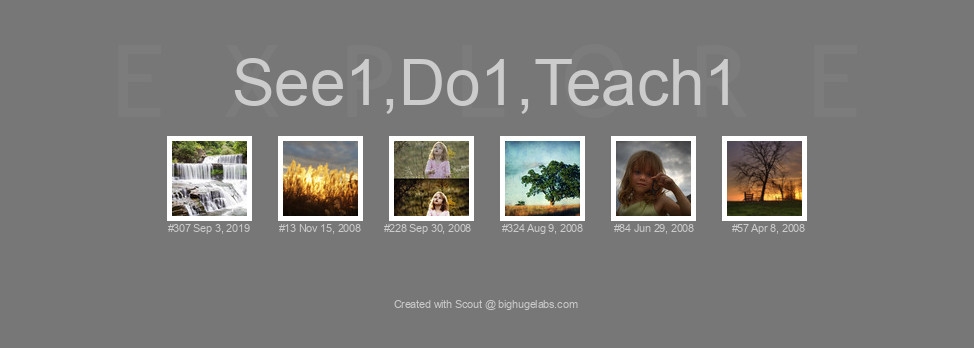 Find your photos in Flickr's Explore pages. Make a unique poster to show the world your achievement.