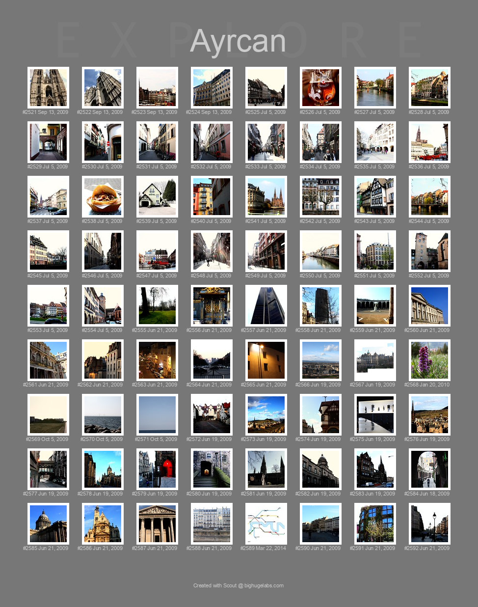 Find your photos in Flickr's Explore pages. Make a unique poster to show the world your achievement.