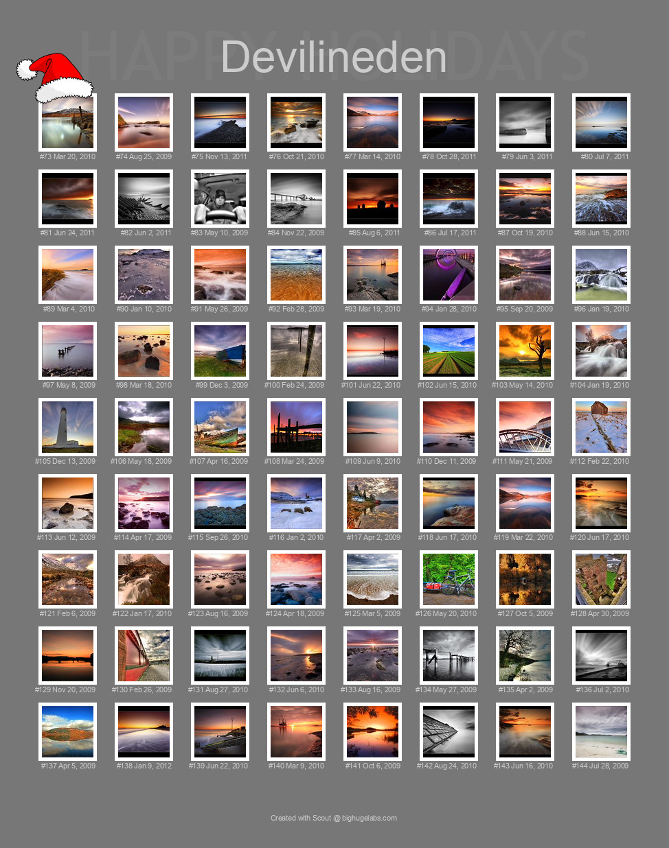 Find your photos in Flickr's Explore pages. Make a unique poster to show the world your achievement.