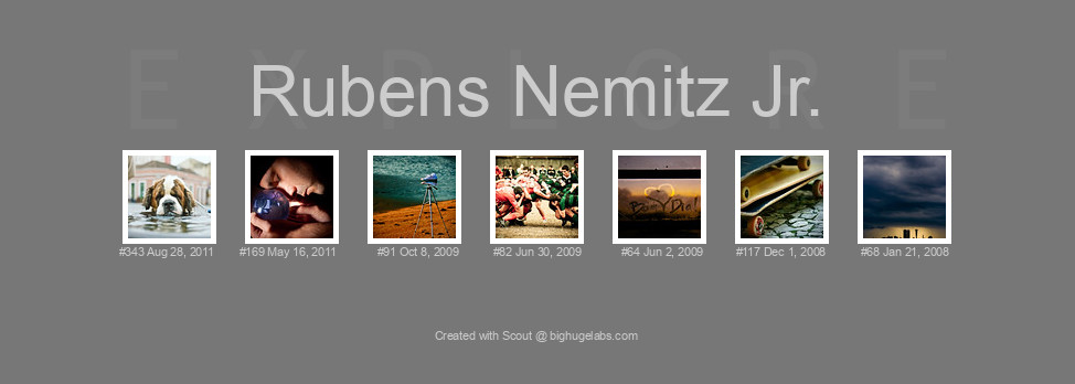 Find your photos in Flickr's Explore pages. Make a unique poster to show the world your achievement.