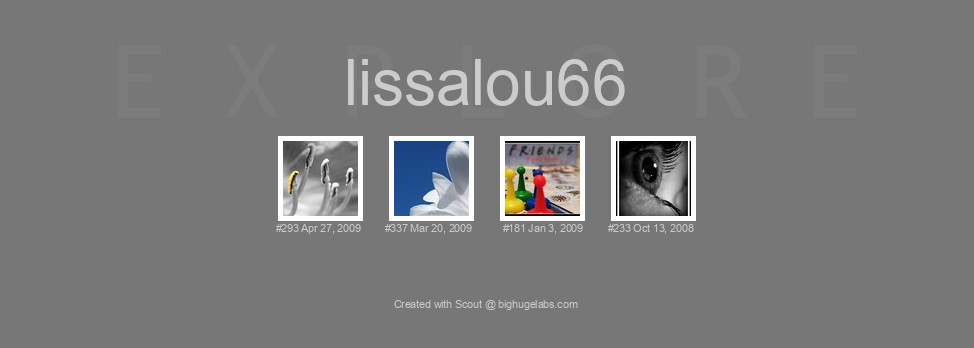 Find your photos in Flickr's Explore pages. Make a unique poster to show the world your achievement.
