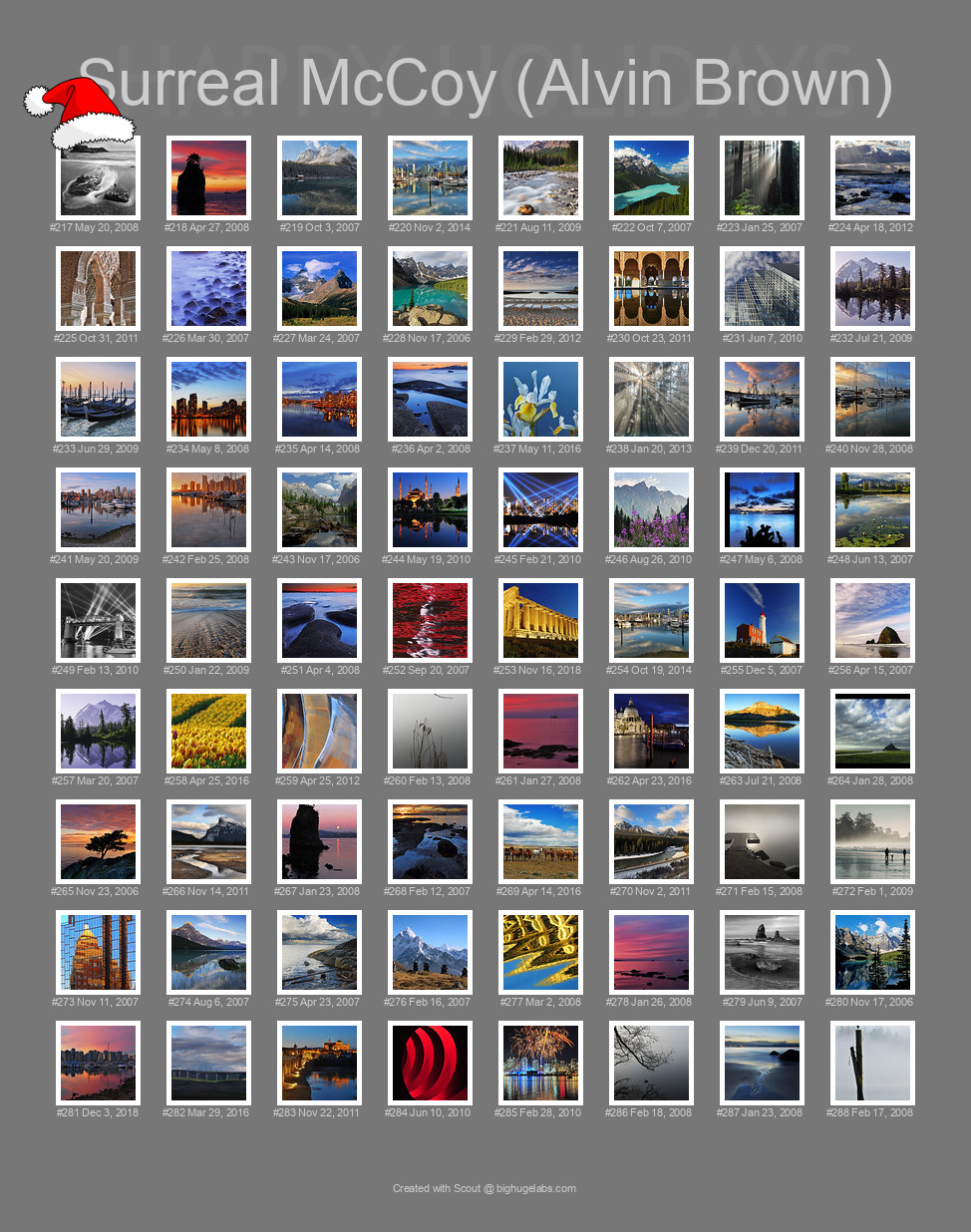 Find your photos in Flickr's Explore pages. Make a unique poster to show the world your achievement.