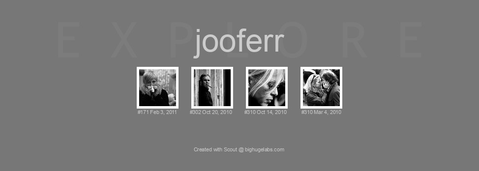 Find your photos in Flickr's Explore pages. Make a unique poster to show the world your achievement.