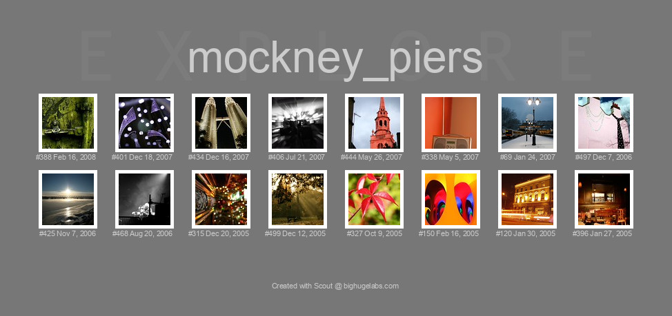 Find your photos in Flickr's Explore pages. Make a unique poster to show the world your achievement.