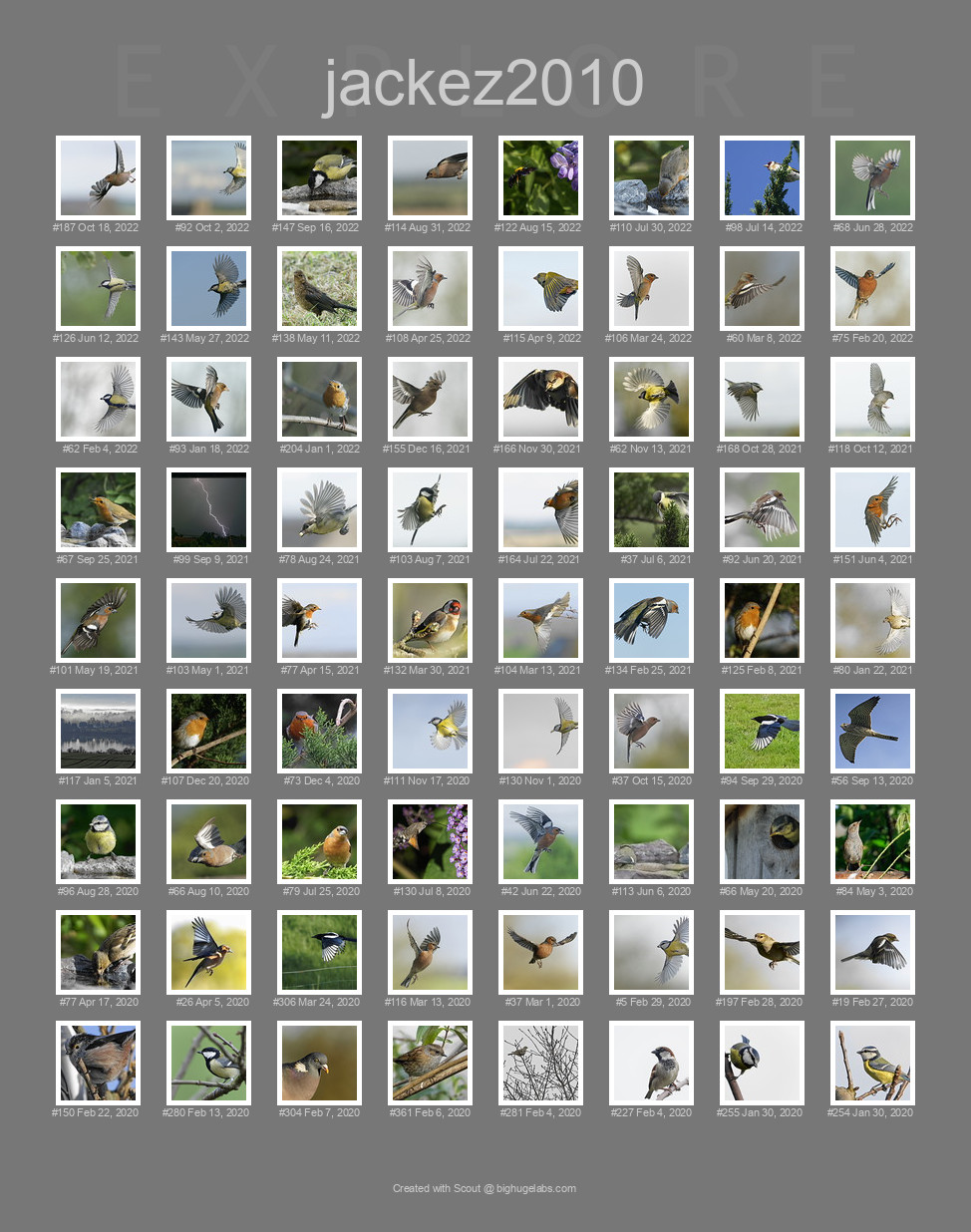 Find your photos in Flickr's Explore pages. Make a unique poster to show the world your achievement.