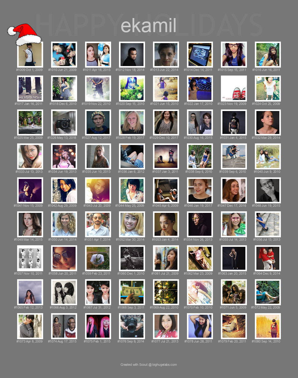 Find your photos in Flickr's Explore pages. Make a unique poster to show the world your achievement.