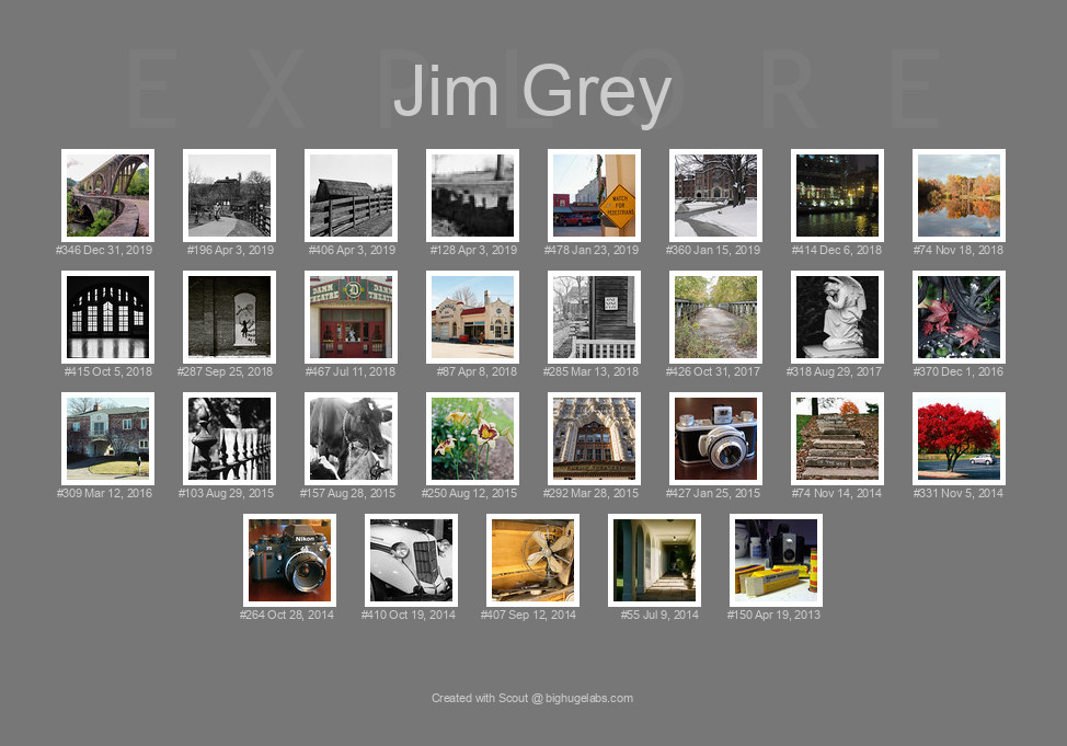 Find your photos in Flickr's Explore pages. Make a unique poster to show the world your achievement.