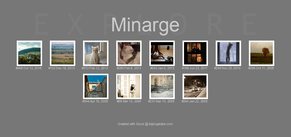 Find your photos in Flickr's Explore pages. Make a unique poster to show the world your achievement.