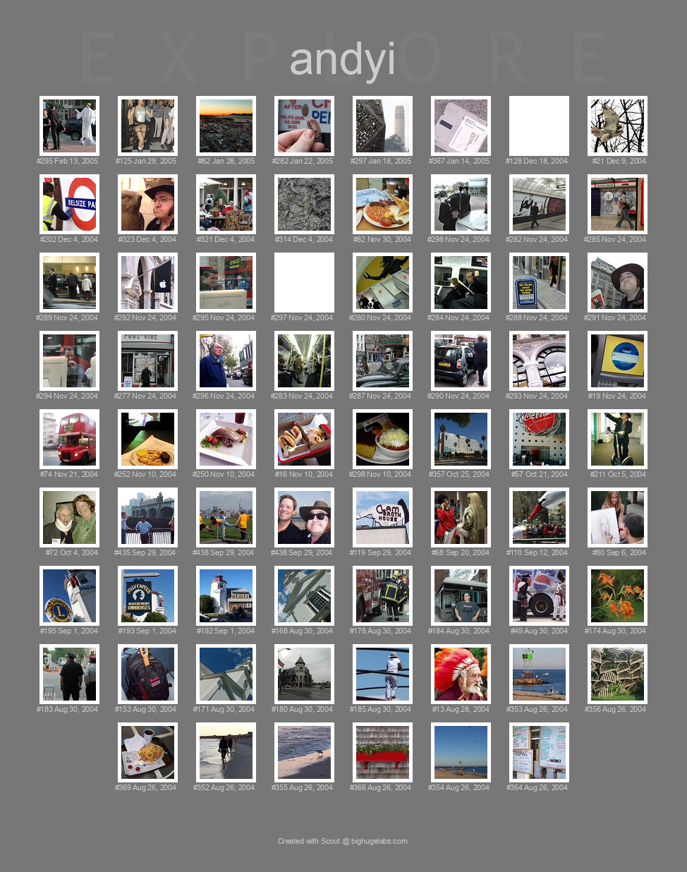 Find your photos in Flickr's Explore pages. Make a unique poster to show the world your achievement.