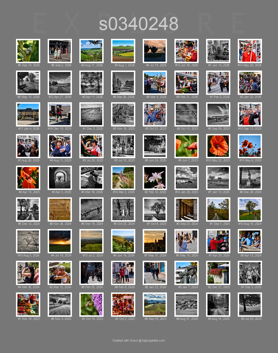 Find your photos in Flickr's Explore pages. Make a unique poster to show the world your achievement.