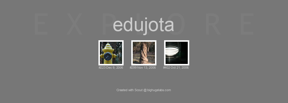 Find your photos in Flickr's Explore pages. Make a unique poster to show the world your achievement.