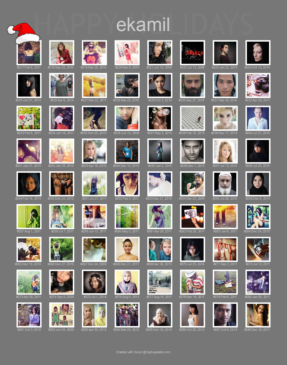 Find your photos in Flickr's Explore pages. Make a unique poster to show the world your achievement.