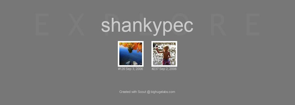 Find your photos in Flickr's Explore pages. Make a unique poster to show the world your achievement.