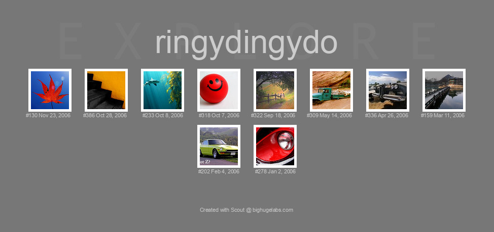 Find your photos in Flickr's Explore pages. Make a unique poster to show the world your achievement.