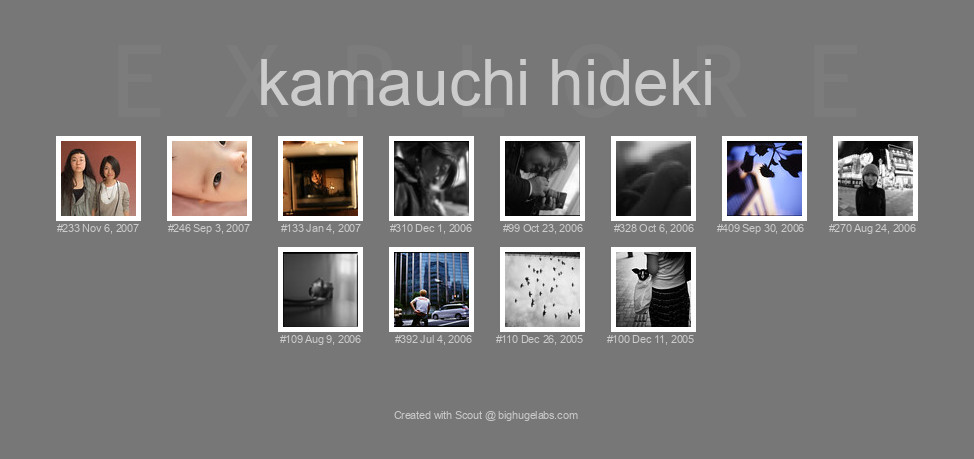 Find your photos in Flickr's Explore pages. Make a unique poster to show the world your achievement.