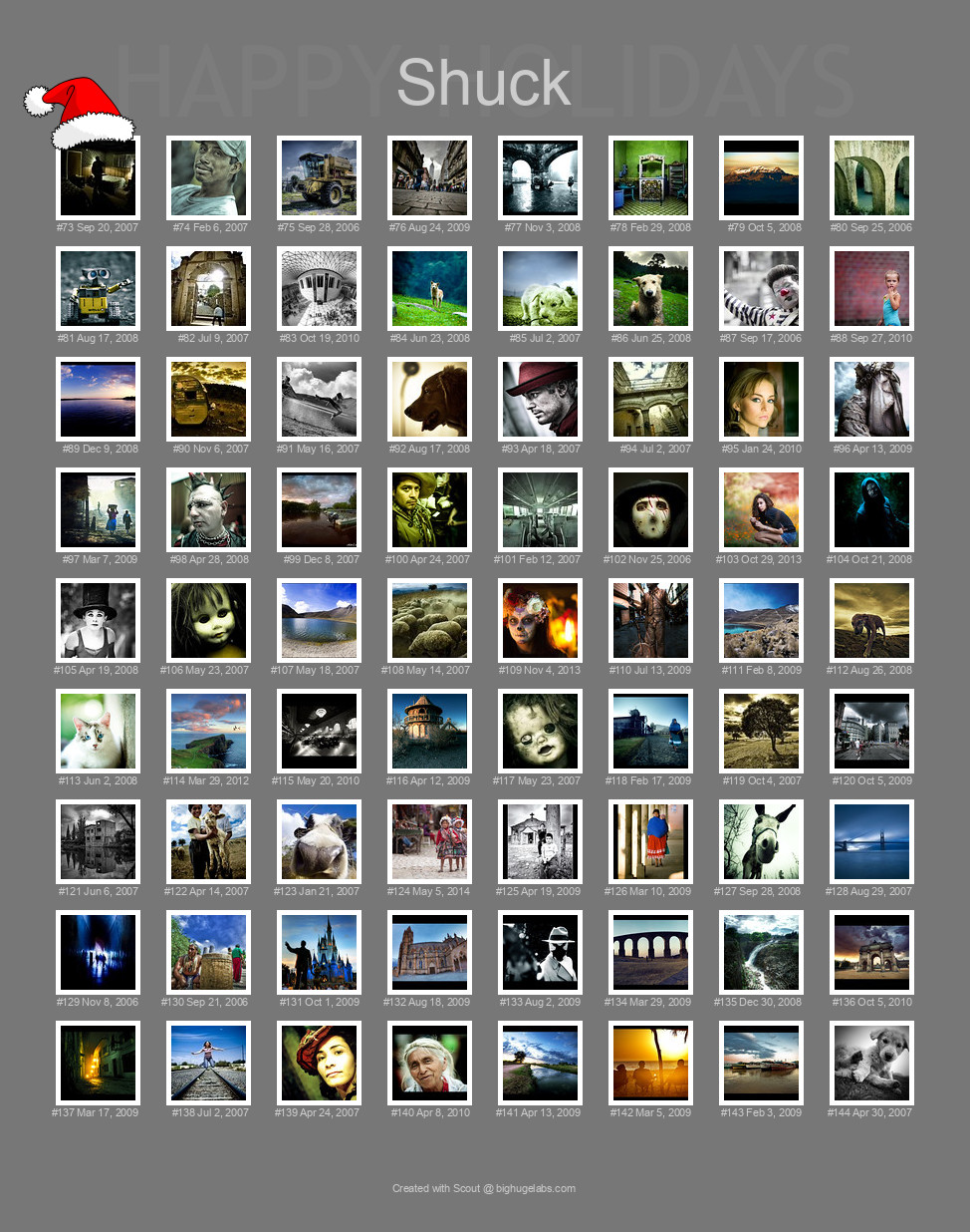 Find your photos in Flickr's Explore pages. Make a unique poster to show the world your achievement.