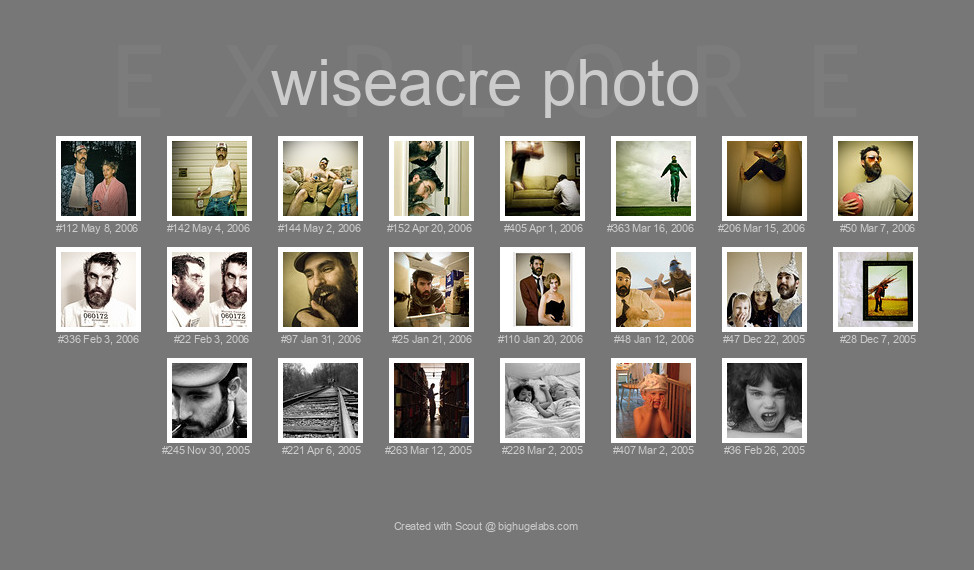 Find your photos in Flickr's Explore pages. Make a unique poster to show the world your achievement.