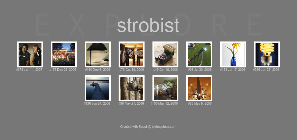 Find your photos in Flickr's Explore pages. Make a unique poster to show the world your achievement.