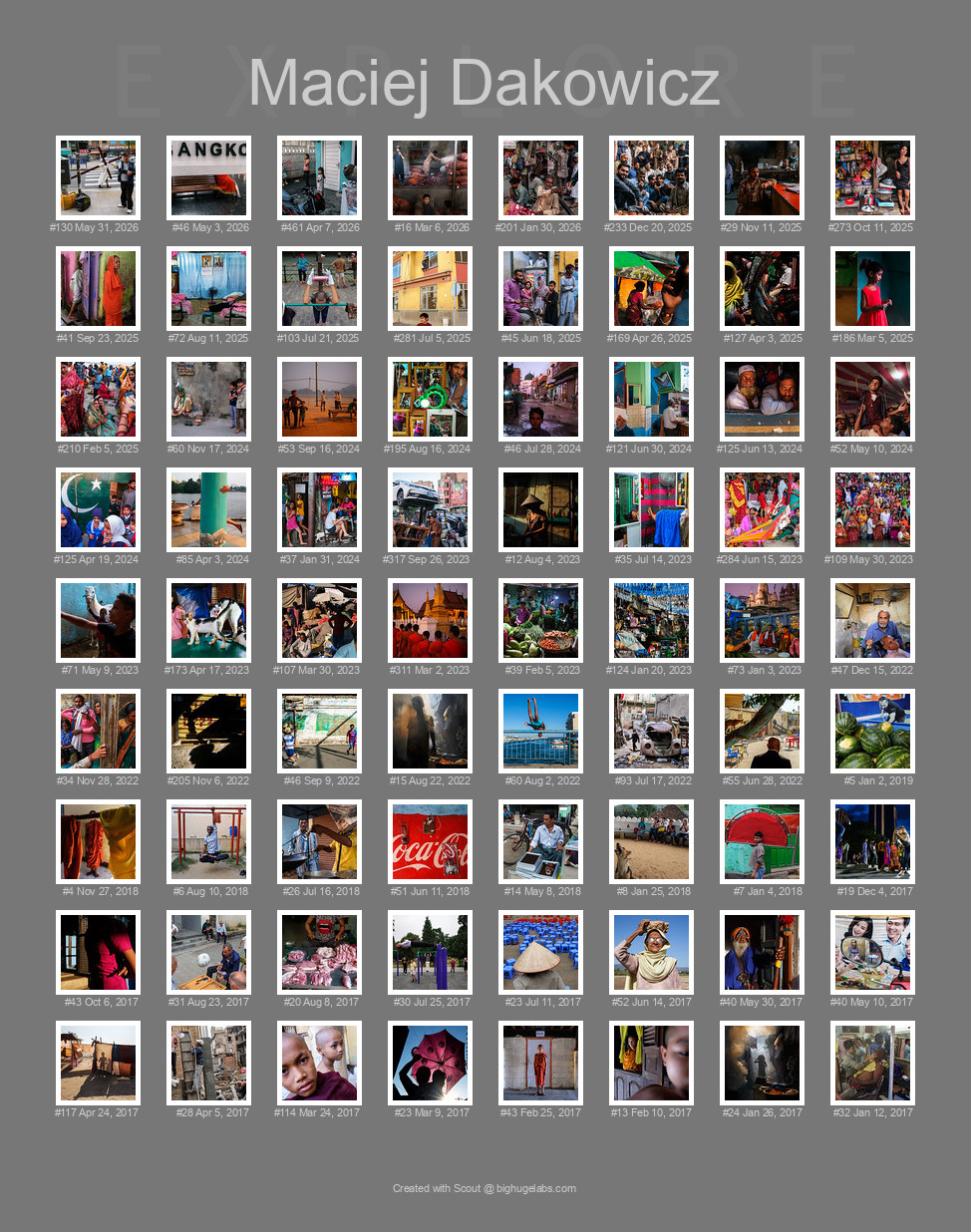 Find your photos in Flickr's Explore pages. Make a unique poster to show the world your achievement.