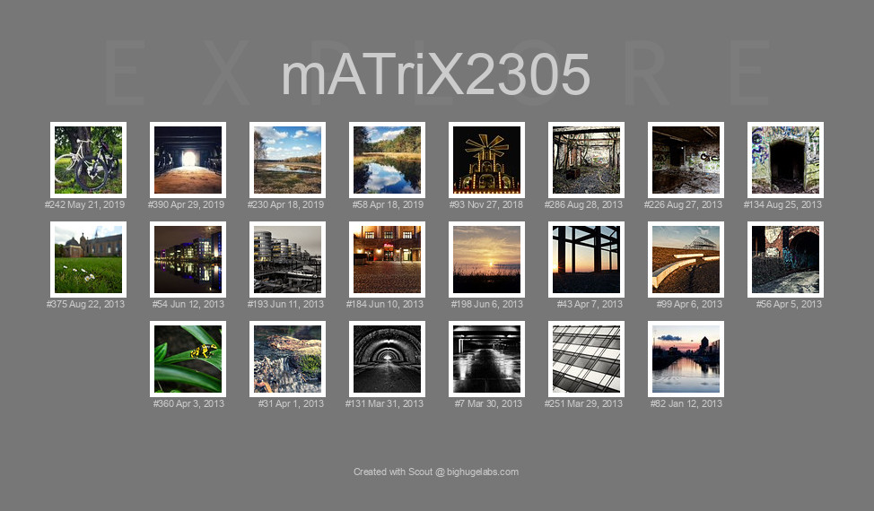 Find your photos in Flickr's Explore pages. Make a unique poster to show the world your achievement.