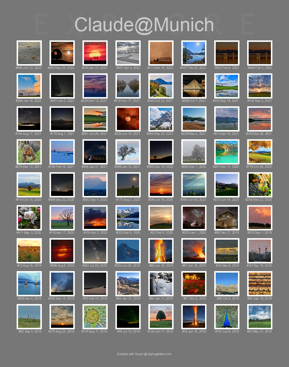 Find your photos in Flickr's Explore pages. Make a unique poster to show the world your achievement.