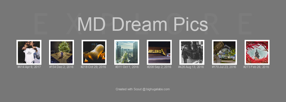 Find your photos in Flickr's Explore pages. Make a unique poster to show the world your achievement.