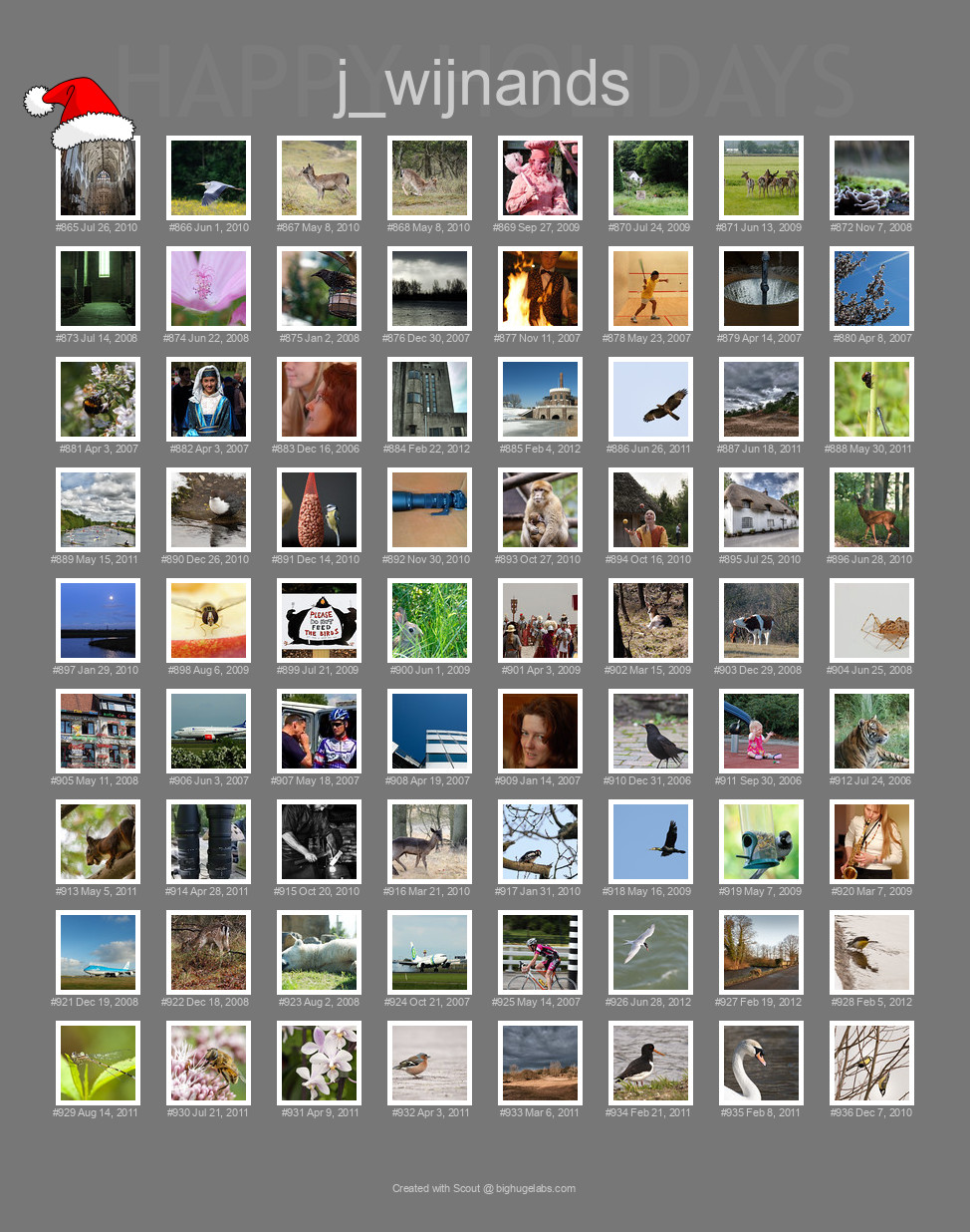 Find your photos in Flickr's Explore pages. Make a unique poster to show the world your achievement.