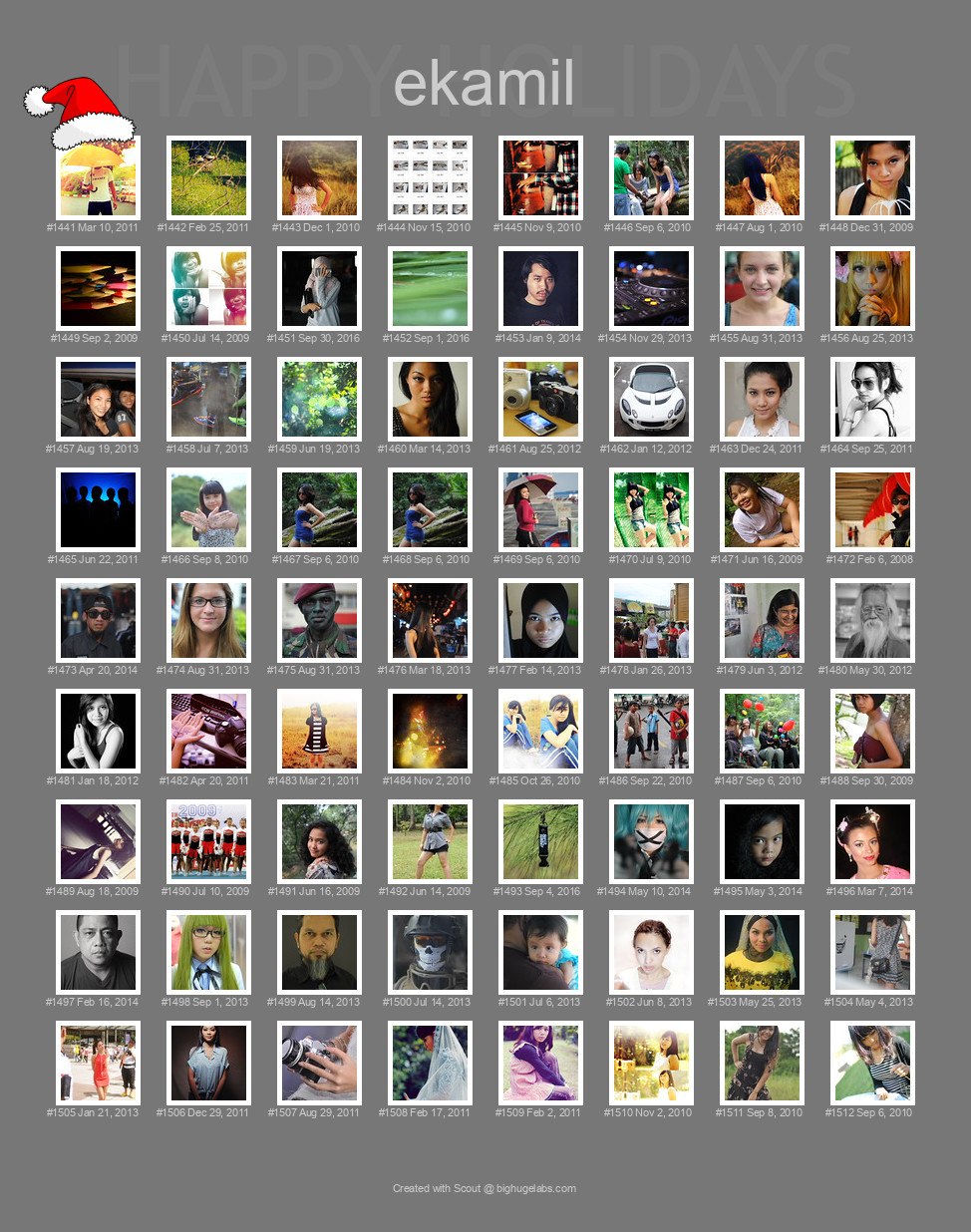 Find your photos in Flickr's Explore pages. Make a unique poster to show the world your achievement.