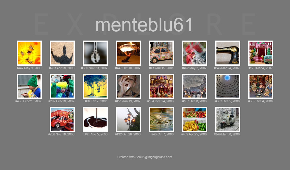 Find your photos in Flickr's Explore pages. Make a unique poster to show the world your achievement.