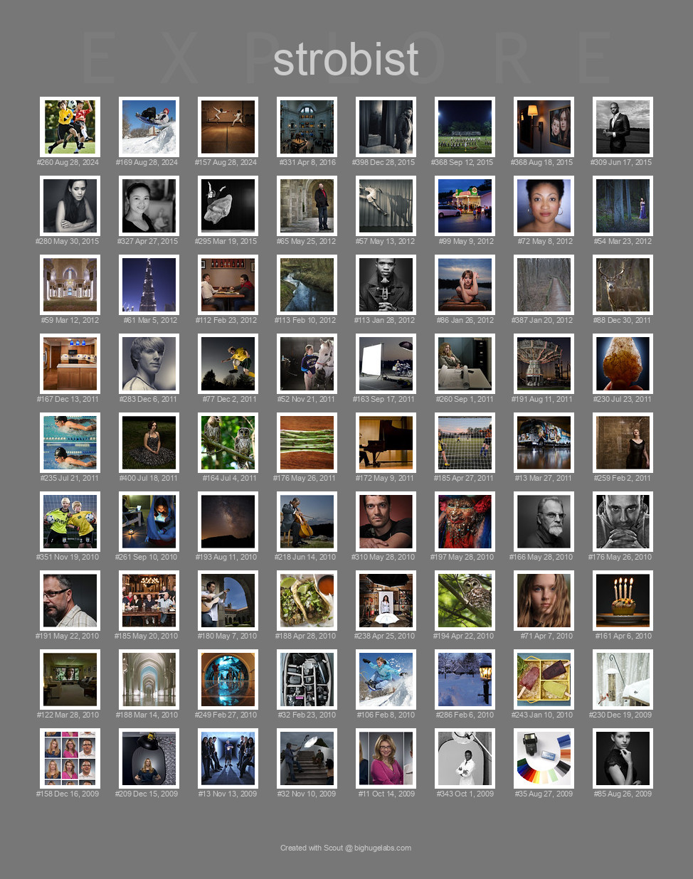 Find your photos in Flickr's Explore pages. Make a unique poster to show the world your achievement.