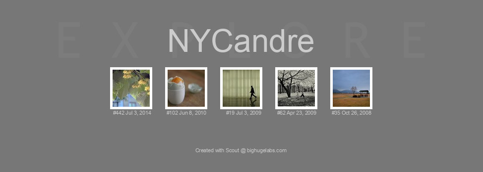 Find your photos in Flickr's Explore pages. Make a unique poster to show the world your achievement.
