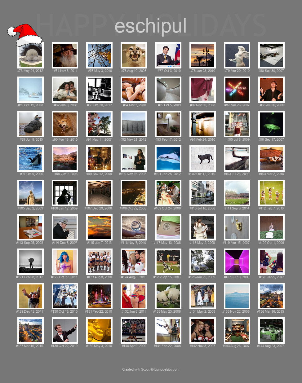 Find your photos in Flickr's Explore pages. Make a unique poster to show the world your achievement.